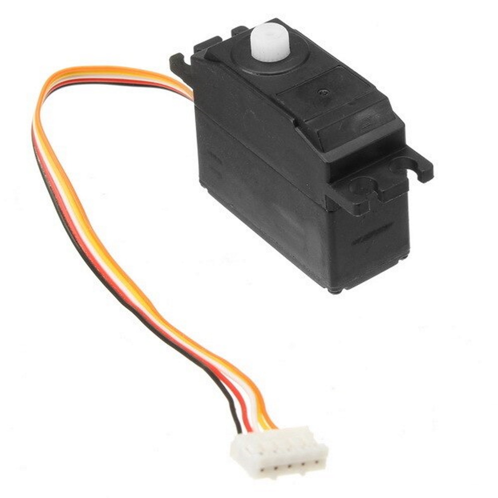 Servo 5 Fils Pour WLtoys 1/10 1/12 – Pièce De Rechange En Plastique, Noir, Compatible 12428/12427