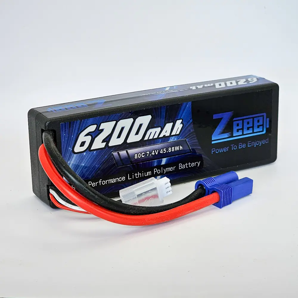 Zeee 2S Lipo Akku 5200mAh 7,4V 80C RC Lipo Batterien mit T Stecker für